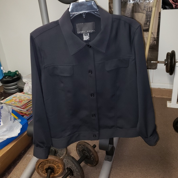 Yansi Fugel Tops - Yansi Fugel ladies size large black shirt/jacket